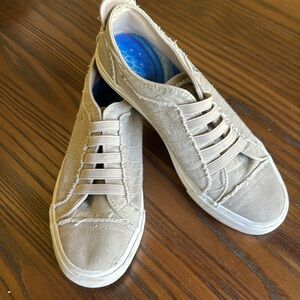 Blowfish Malibu Canvas Taupe Slip on Sneakers